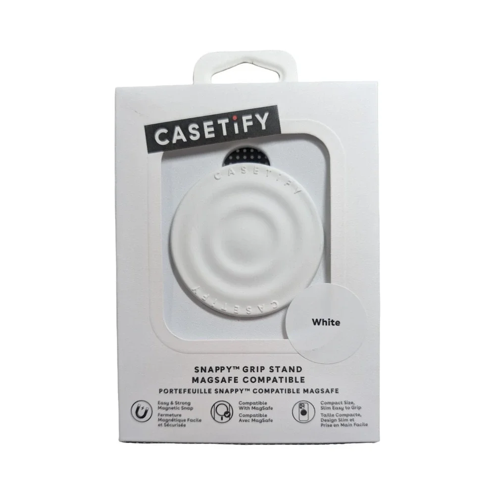 Mm2-O CASETiFY Snappy Ripple Grip Stand - White